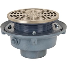 Sioux Chief 863-24NR - Adj Flashing Drain 4 Nh 6nb R&s Rnd