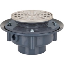 Sioux Chief 863-435SR - Adj Flashing Drain 3 Pvc 5Ss R And S Rnd