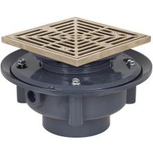 Sioux Chief 863-445NQ - Adj Flashing Drain 4 Pvc 5nb R&s Sq