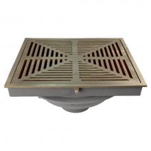 Sioux Chief 868-Q624IN - Promenade Drain 4in Nh Ci 16in Sq Top Nb Veneer