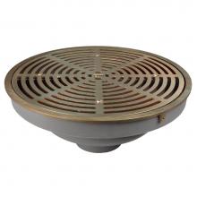 Sioux Chief 868-R623IN - Promenade Drain 3in Nh Ci 16in Rd Top Nb Veneer