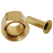 Sioux Chief 909-070501 - C17000092 - Nut 5/16 Od Ander Lign Brass Comp 1/bg