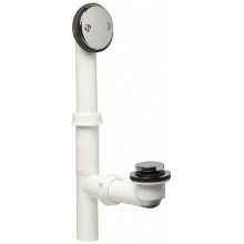 Sioux Chief 973-0302C04 - Ezy Touch W&o Tubular Brs Drain Body White Chrome Trim 1/bx