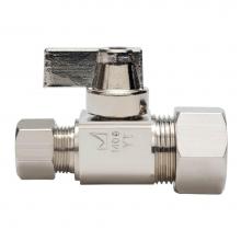 Sioux Chief 129-G1C1C - 3/8 Compression x 3/8 Compression Nl 1/4-turn Straight Stop