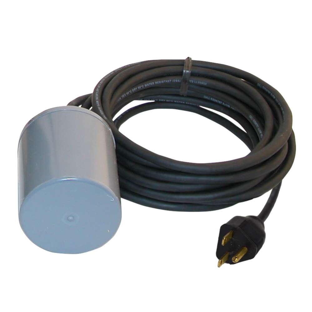 10-0035 15' 13 Amp, 230 V Single Piggyback Variable Level Float Switch 230V