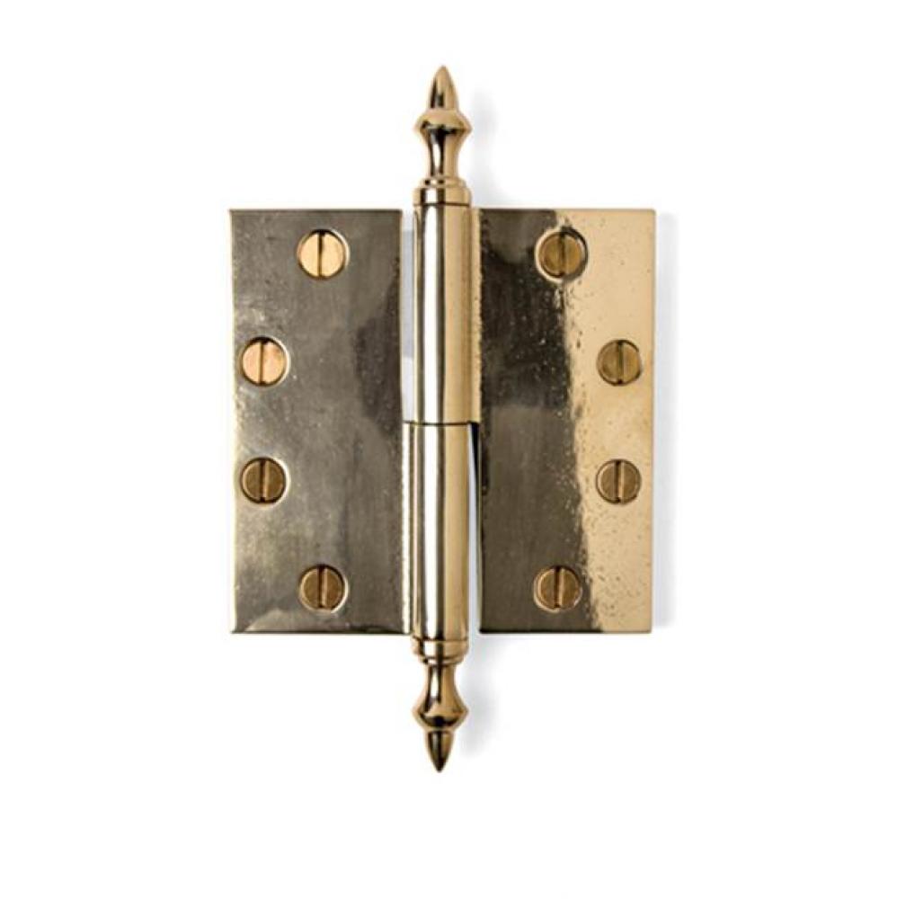 4 1/2'' x 4 1/2'' Standard door hinge w/finial.