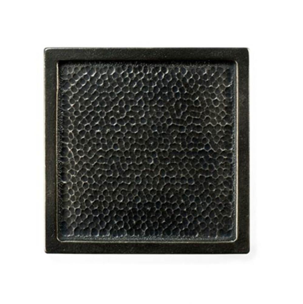 4'' x 4'' Hand peened bandbox tile.