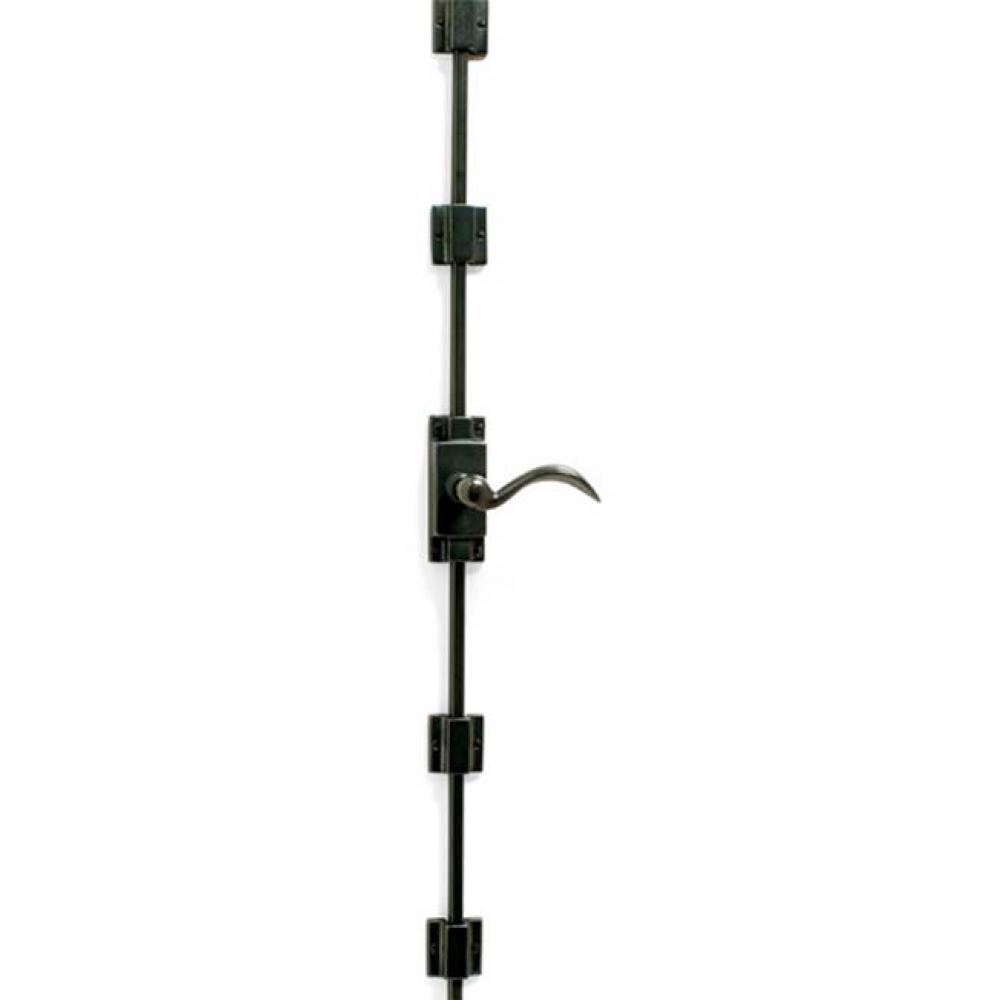 6''-8'' Cremone bolt w/universal strikes. Includes 5 guides. (Shown)