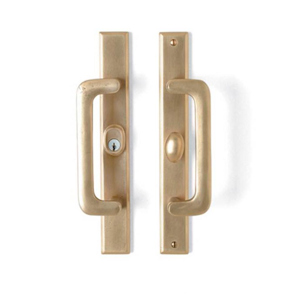 Patio function US cylinder sliding door set.