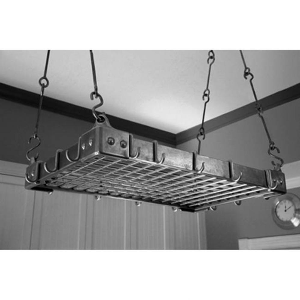 Pot rack w/bronze grate. 19 1/2'' x 31''