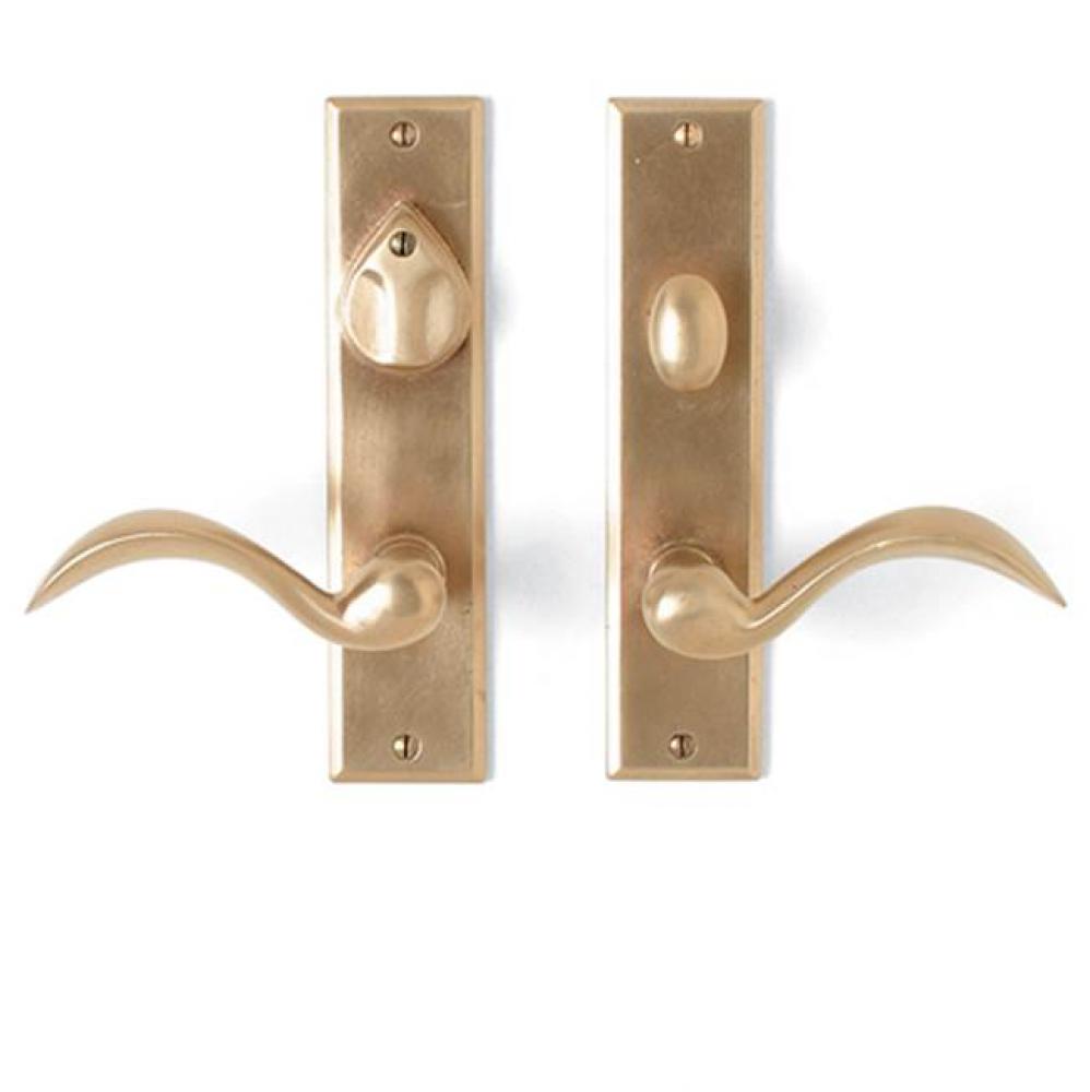 Single cylinder. Lever/knob x lever/knob deadbolt entry set. EP-407KC (ext) EP-407TPC (int)*
