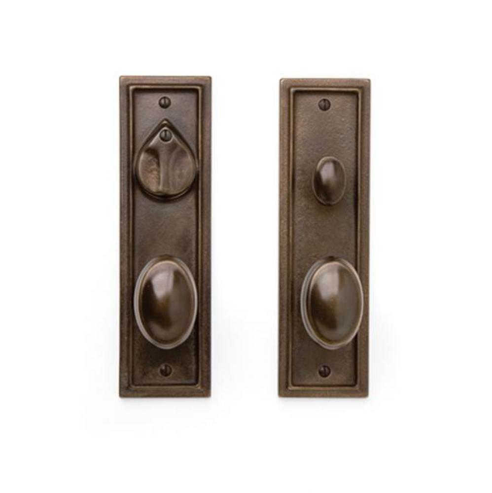 Double cylinder. Lever/knob x lever/knob deadbolt entry set. EP-421KC (ext) EP-421KC (int)*
