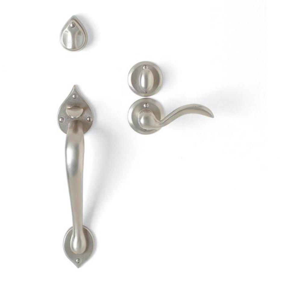 Aspen Leaf thumb latch x gate latch entry set. Single cylinder. EP-713DB-KC (ext) GL-300/DB-GL501T