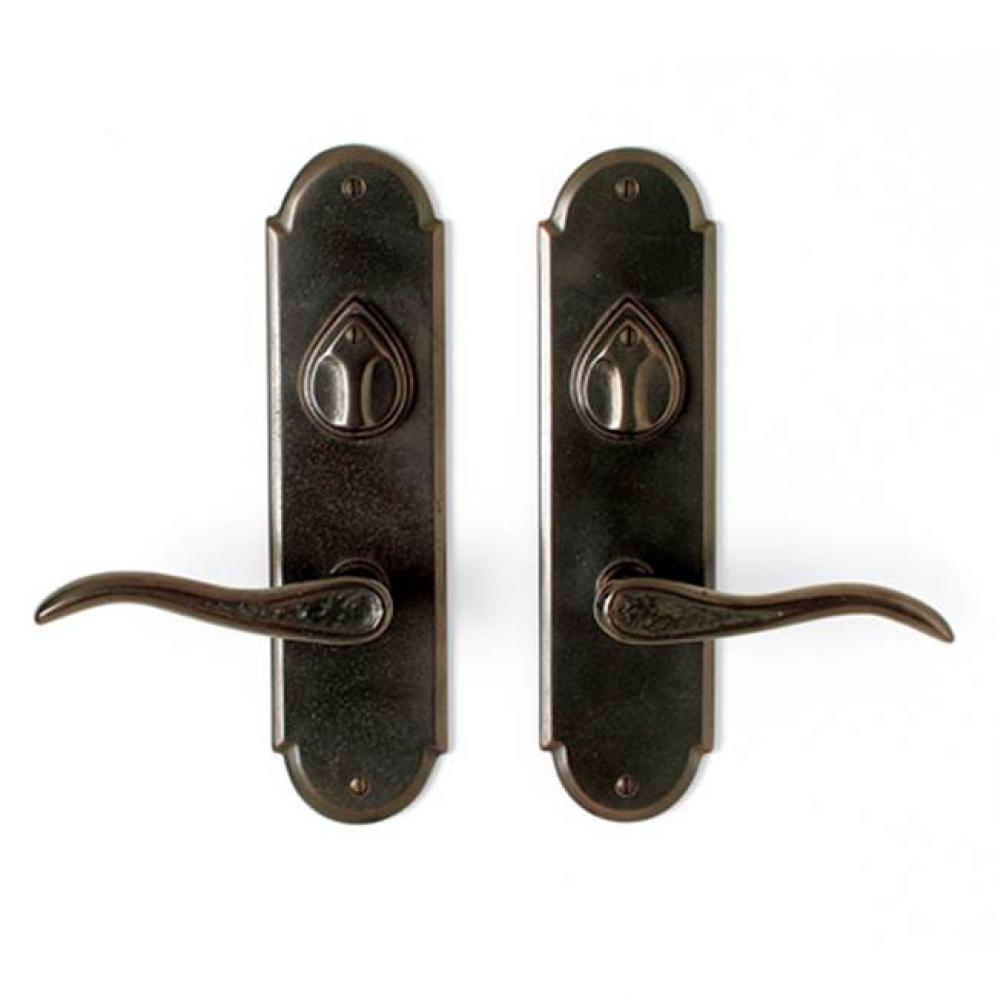 Single cylinder. Lever/knob x lever/knob ML entry set. EP-A410ML-KC (ext) EP-A410ML-TPC (int)*