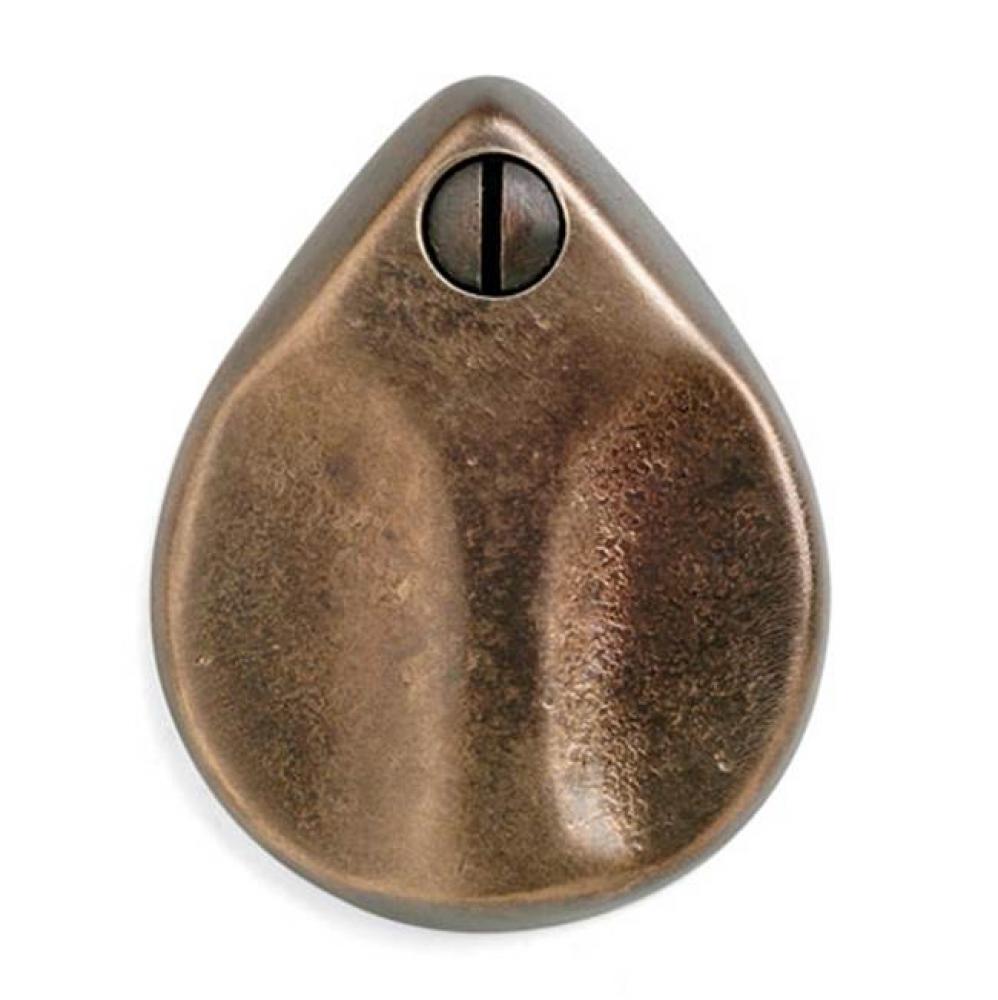 3'' x 21 1/2'' Fleur de Lis mortise lock entry plate w/key cover.