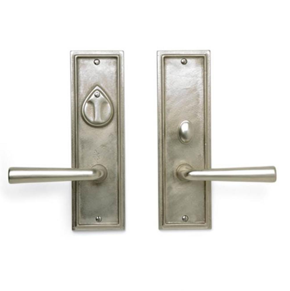 3'' x 10'' Ridge mortise lock entry plate w/key cover.