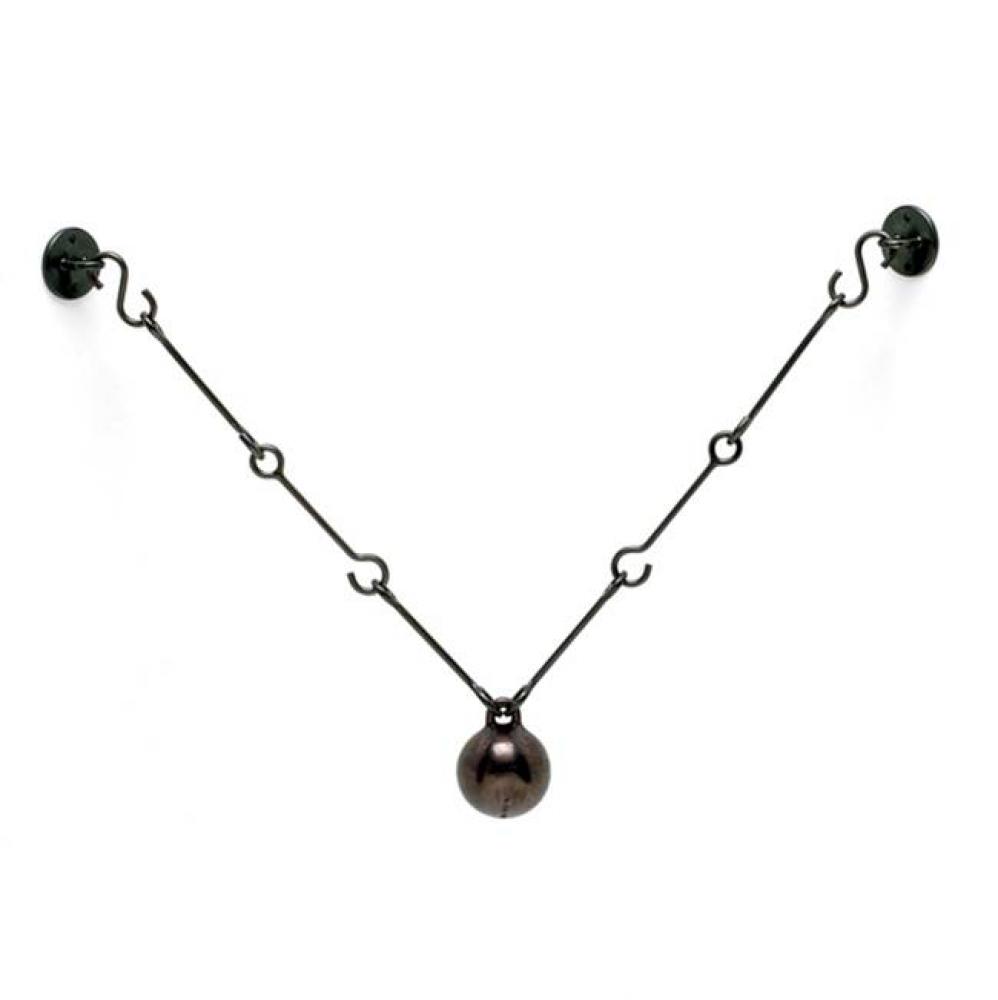 3 7/8'' Cannonball gate closer with six 8'' PR-1 chain links and two PR-4 surf