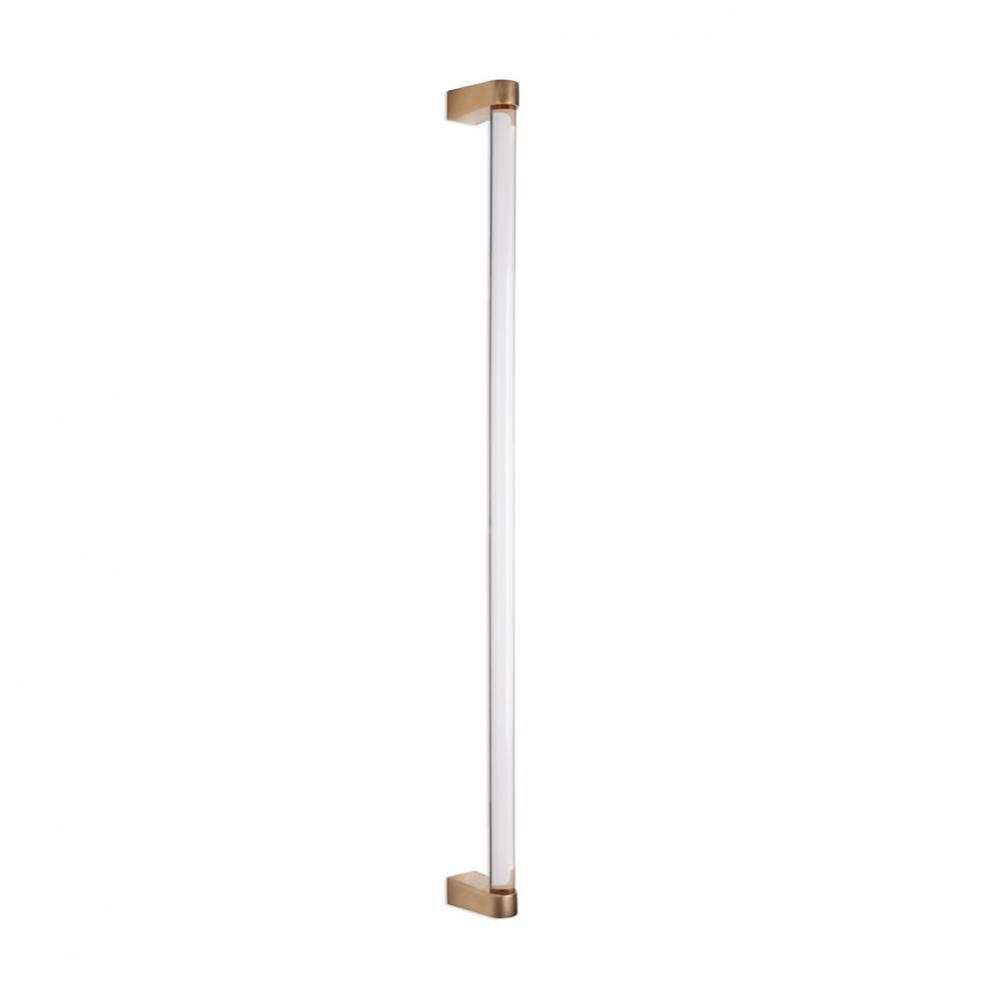 12'' Acrylic dowel grip handle. 10 5/8'' center-to-center.