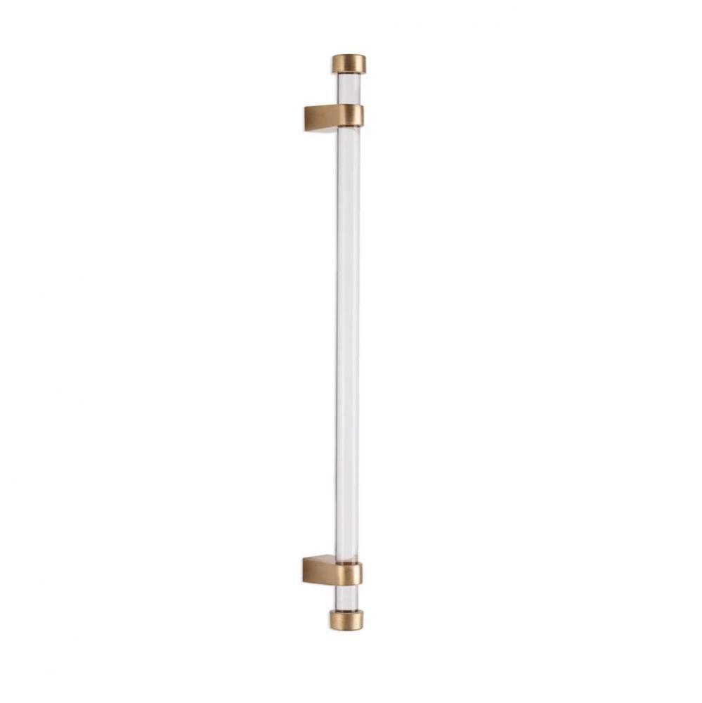 18'' Acrylic dowel grip handle. 16 5/8'' center-to-center.