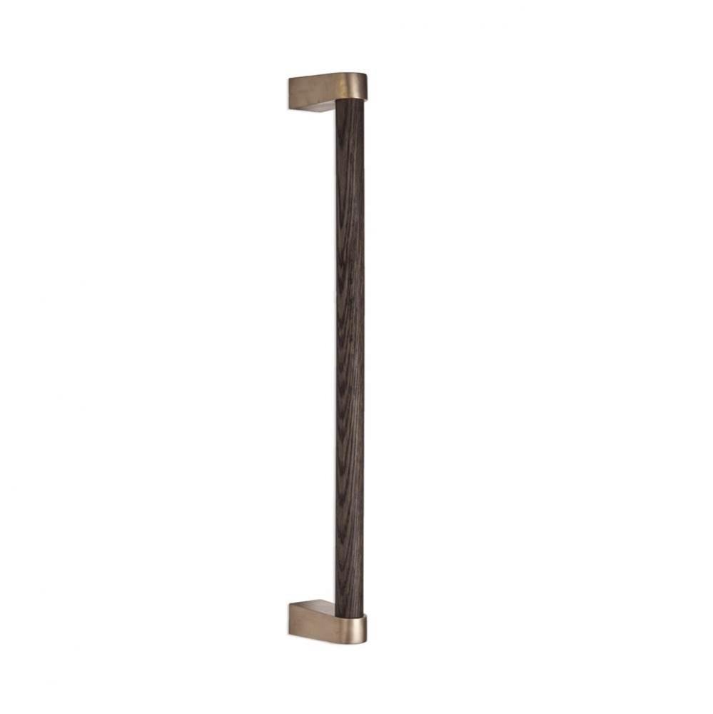 24'' White oak dowel grip handle. 22 5/8'' center-to-center.