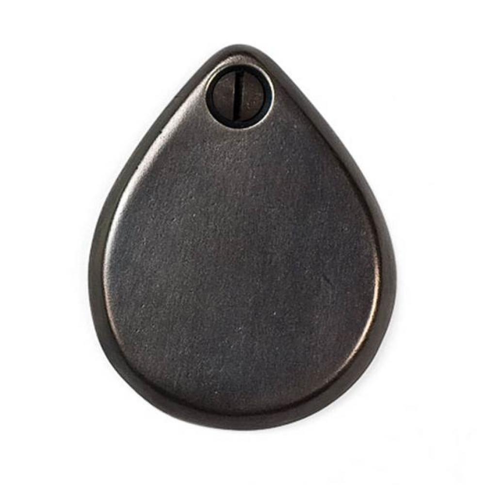 Flat face teardrop key cover.