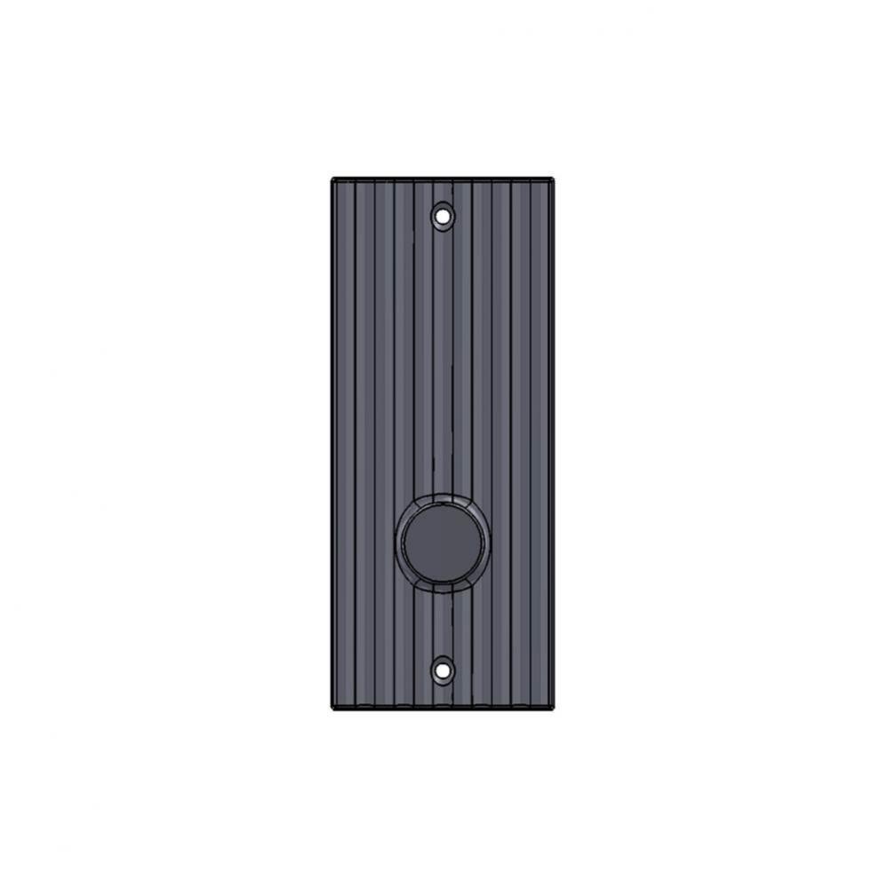 2 1/2'' x 6'' Corrugated mortise bolt plate w/turn piece.