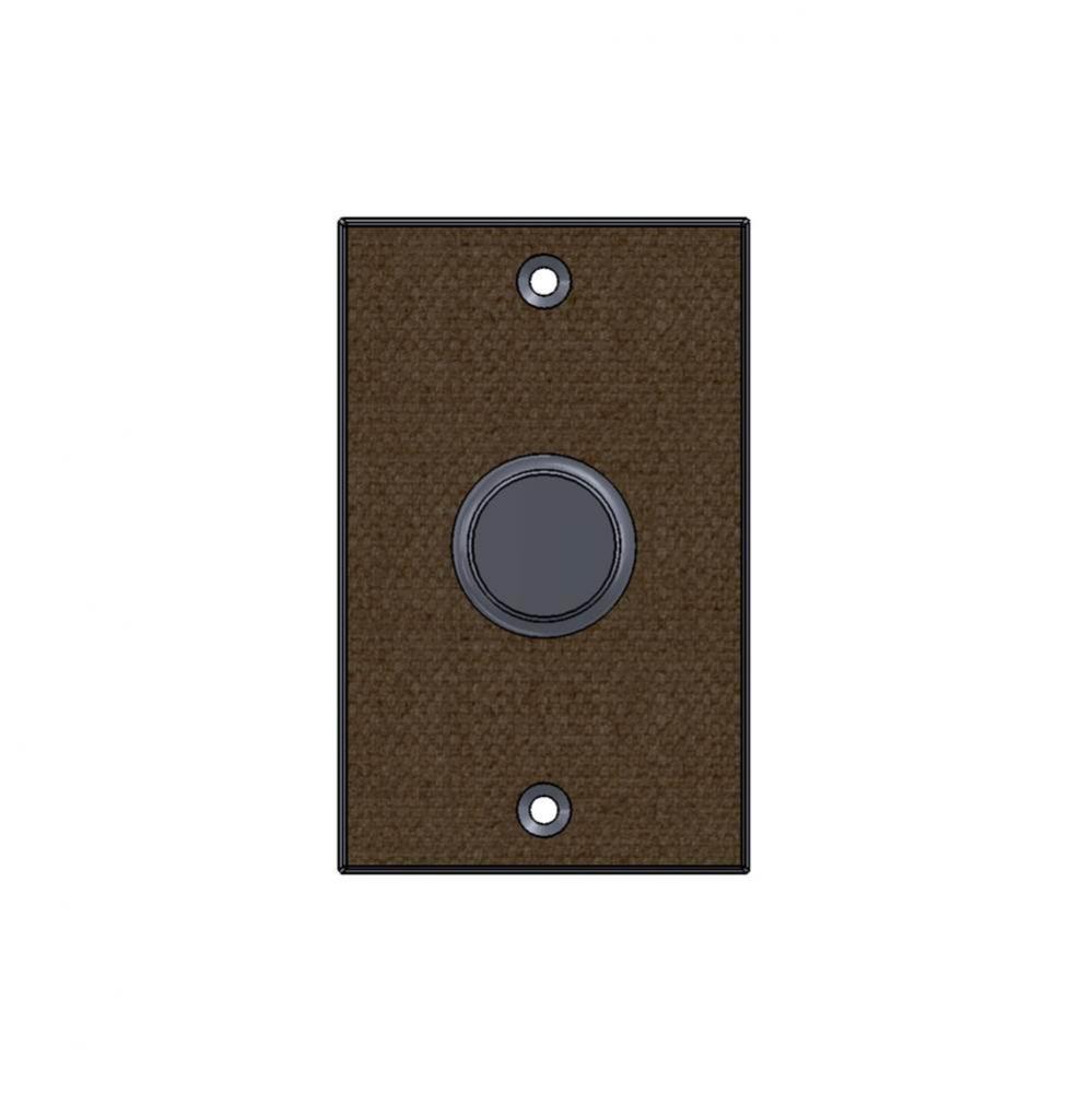 2 1/2'' x 4'' Burlap passage plate.