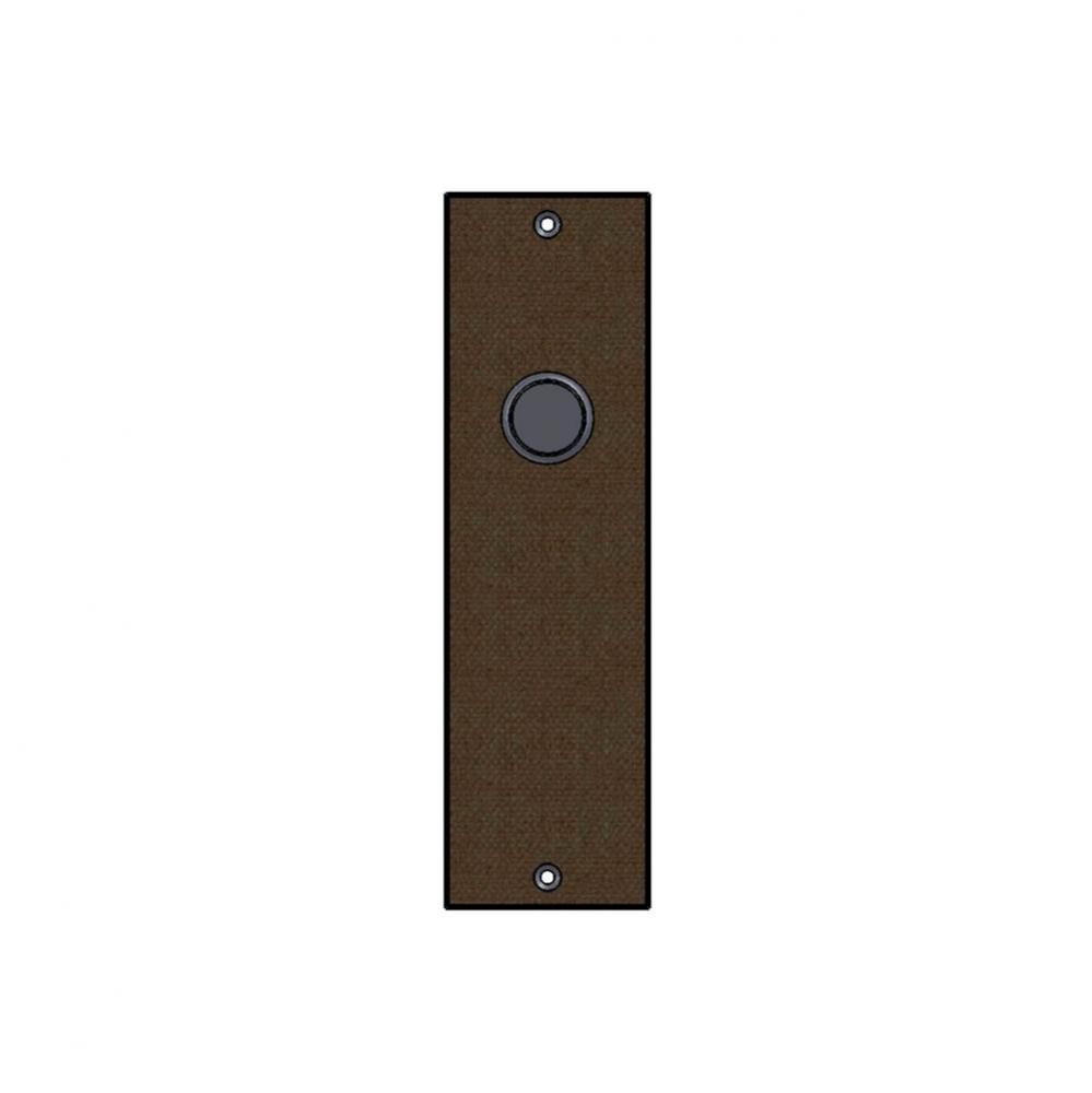 2 1/2'' x 8 3/4'' Burlap interior mortise lock plate w/turn piece.
