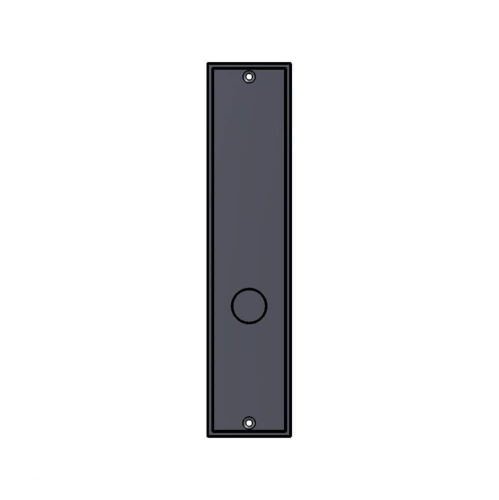 2 1/2'' x 10'' Burlap push plate.