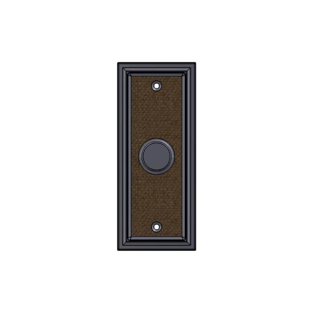 2 1/2'' x 6'' Ridge Burlap passage plate.