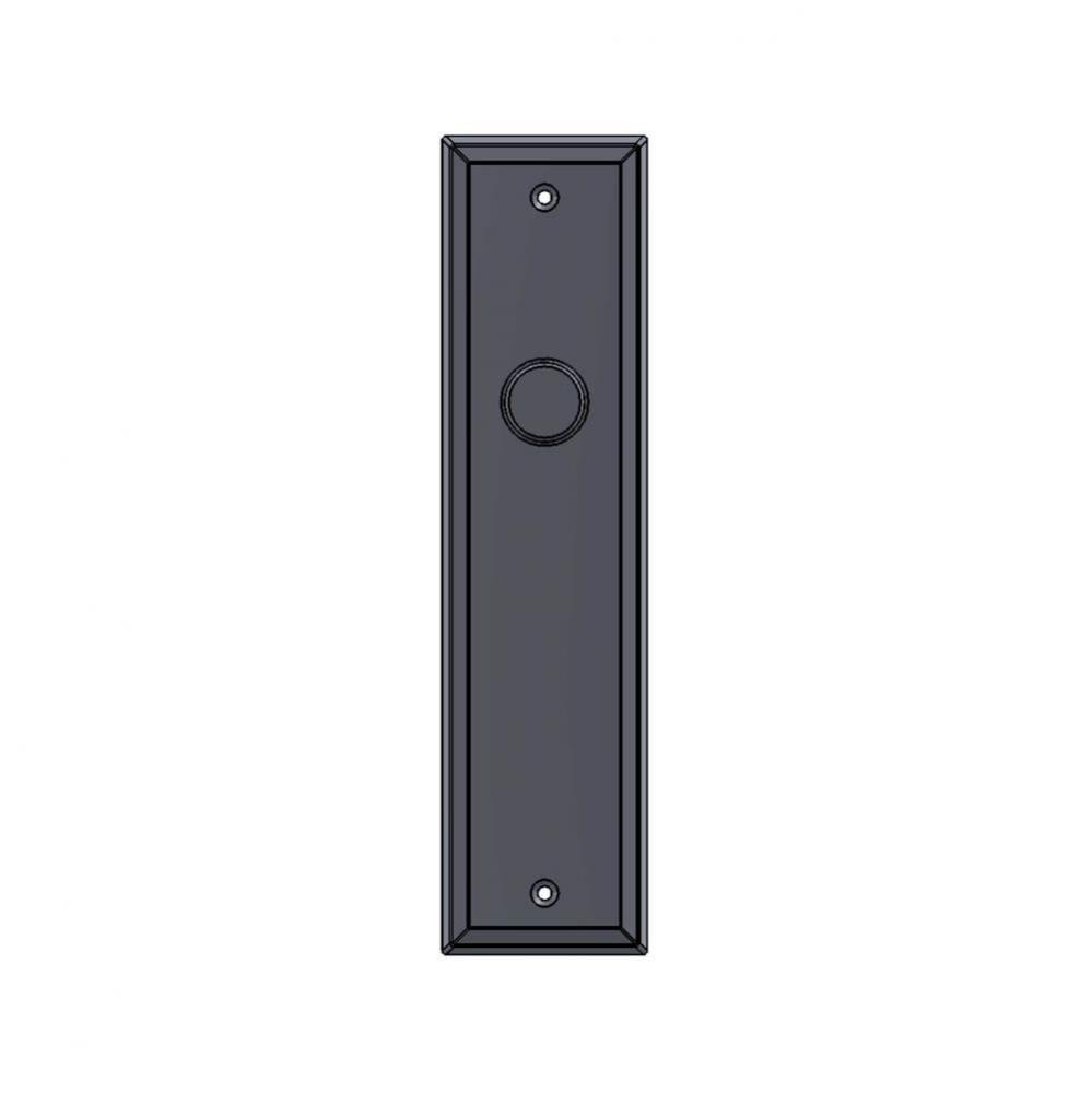 2 1/2'' x 10'' Bevel Edge mortise bolt passage plate.