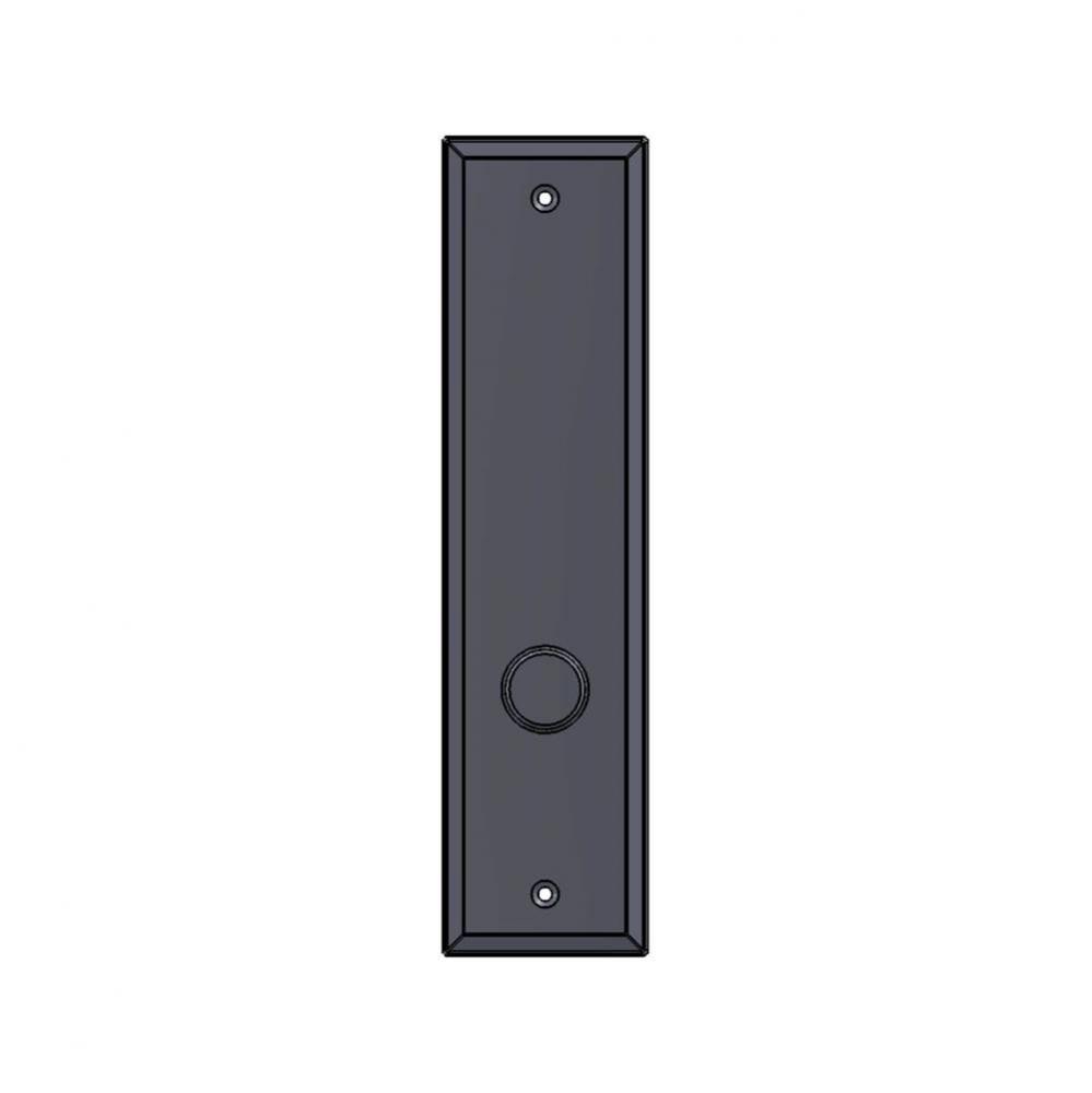 2 1/2'' x 10'' Bevel Edge mortise lock passage plate.