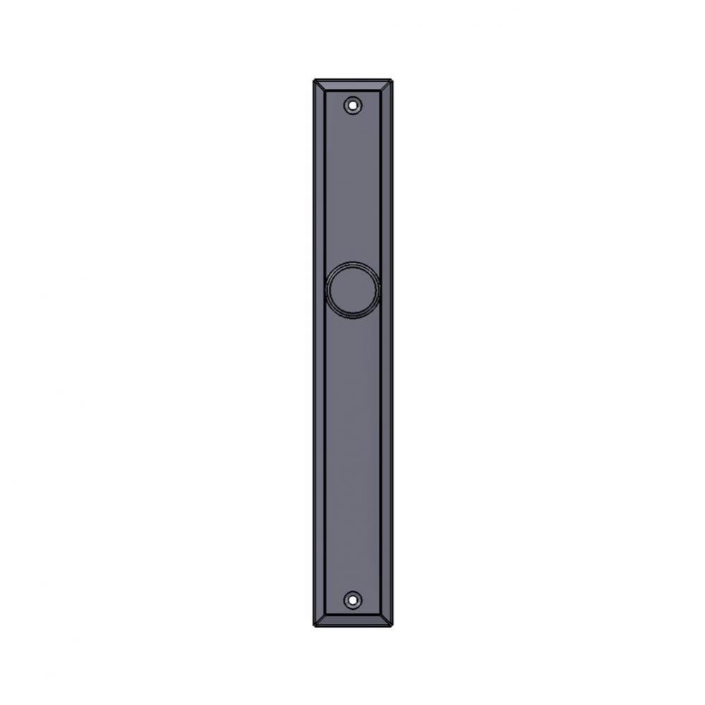 1 1/2'' x 10 1/2'' Bevel Edge push plate.
