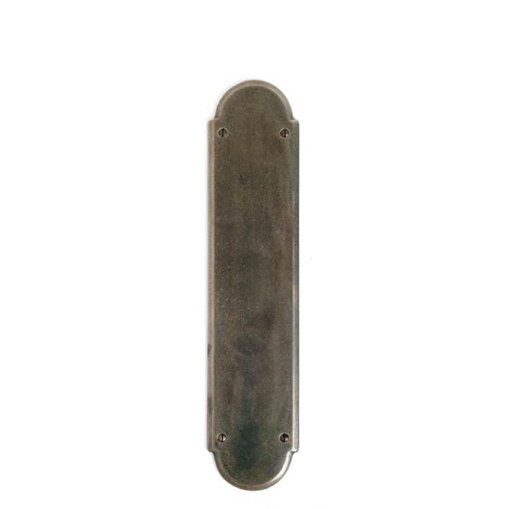 3 1/2'' x 15 1/4'' Arch interior mortise lock plate w/emergency release cover.
