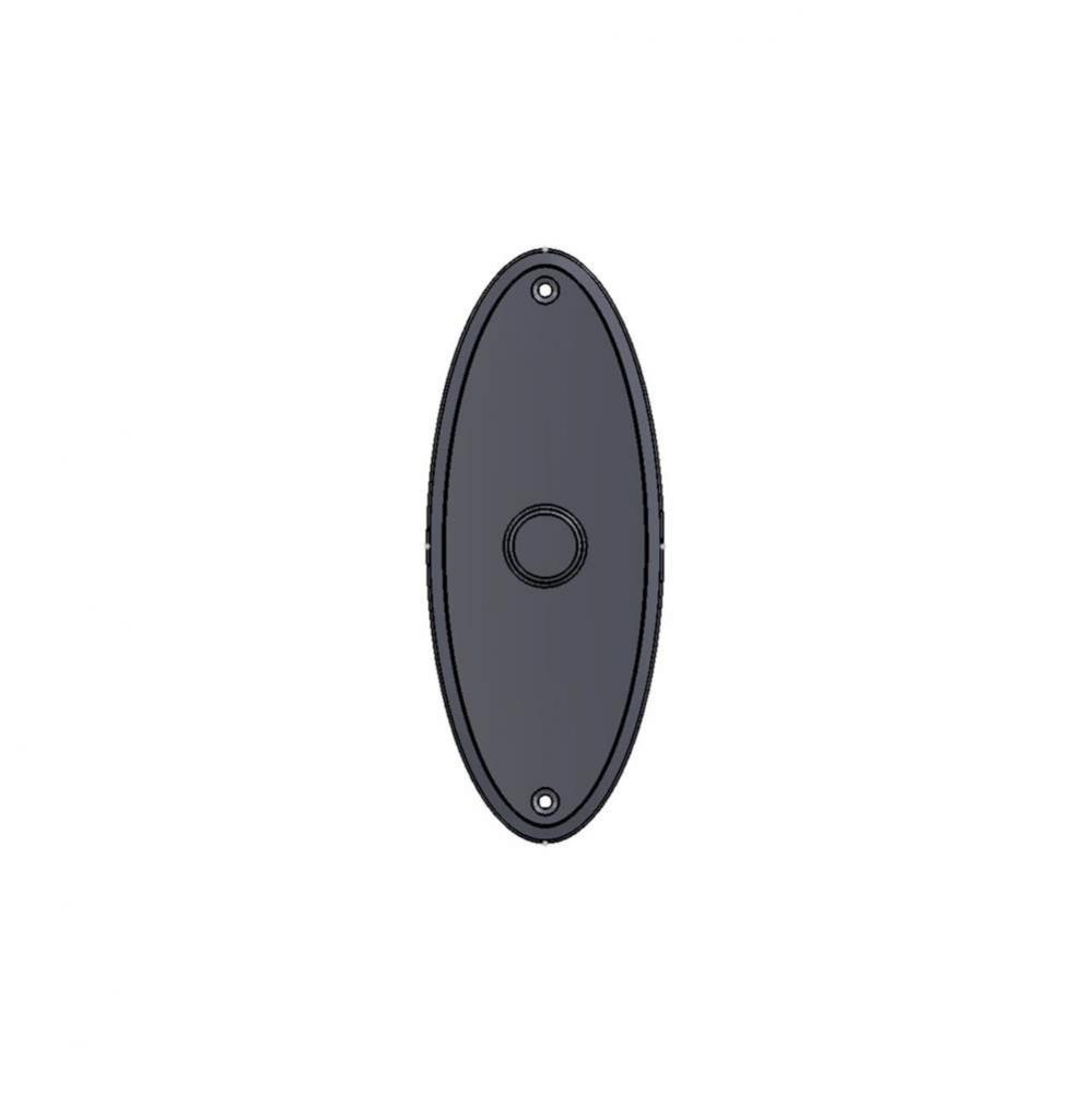 2 7/8'' x 7 1/4'' Oval dummy plate.