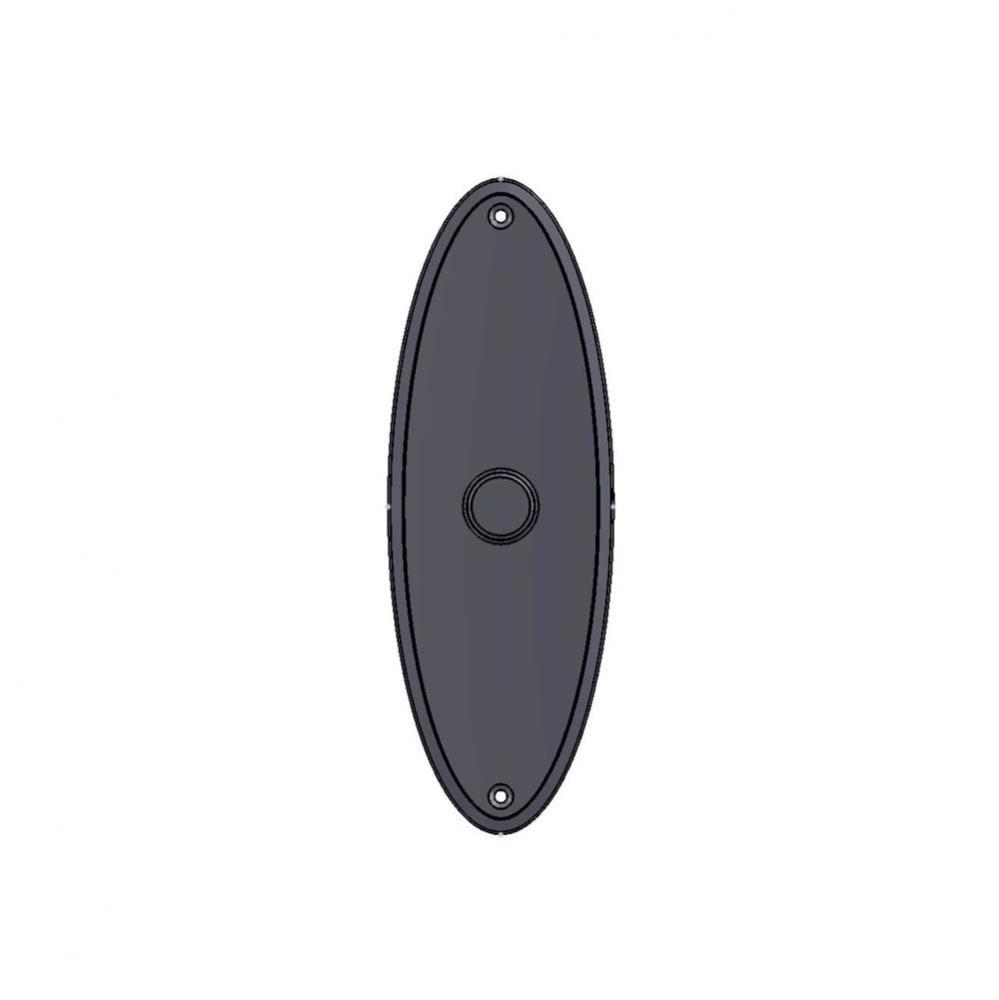 3'' x 8 3/4'' Oval passage plate.