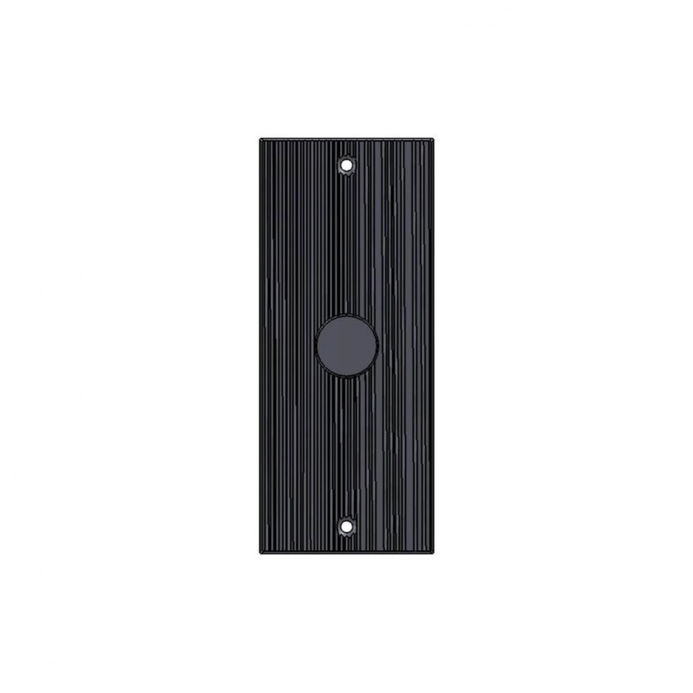 2 1/2'' x 6'' Corduroy push plate.