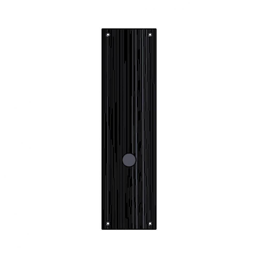 3 1/2'' x 13'' Corduroy push plate.