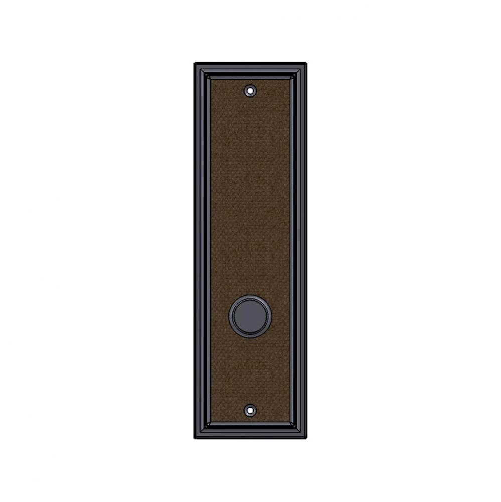 3'' x 10'' Ridge Burlap push plate.
