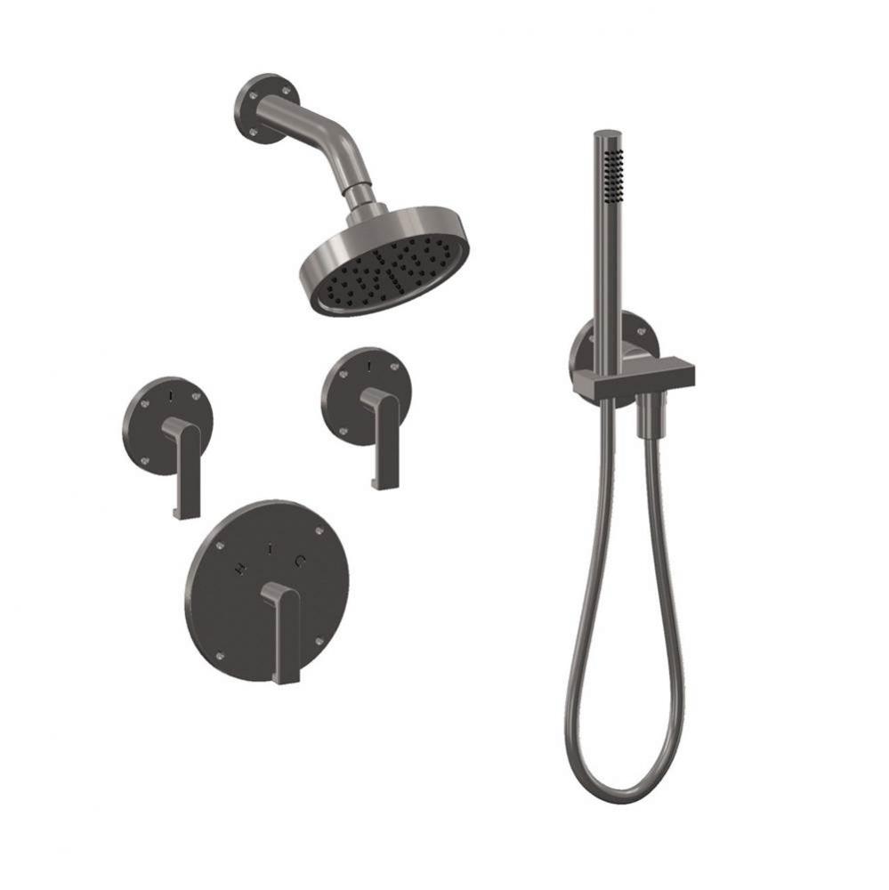 6 1/2'' Round escutcheon for thermostatic or pressure balance valve.