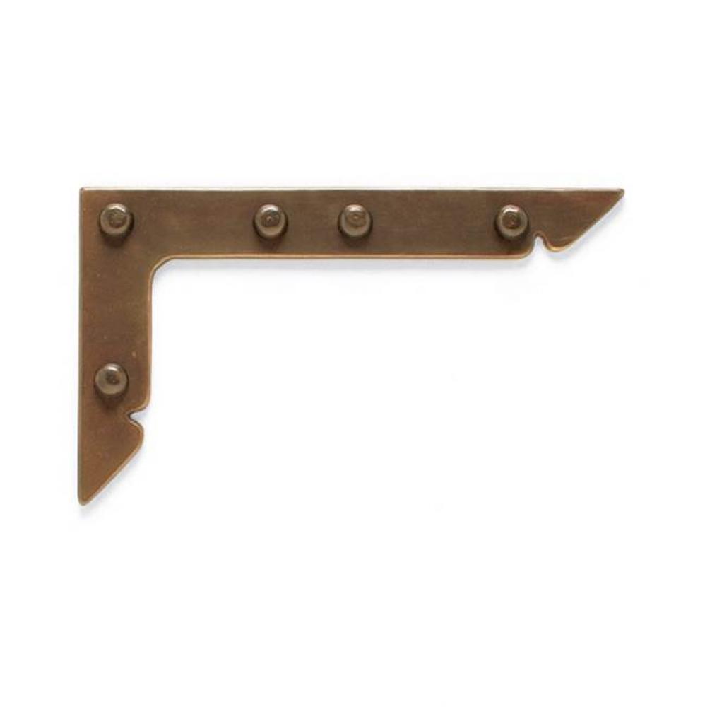 10'' x 36'' Decorative corner bracket w/lag covers.