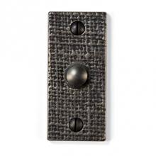 Sun Valley Bronze DRB-2203 - 1 3/8'' x 3''  Burlap door bell plate w/matching button.