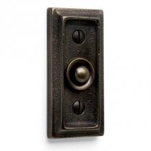 Sun Valley Bronze DRB-721 - 1 3/8'' x 2 7/8''  Ridge door bell plate w/matching button.