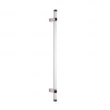 Sun Valley Bronze GH-WOAK-DWL-CAP-36 - 36'' White oak dowel grip handle w/caps. 29 11/16'' center-to-center.