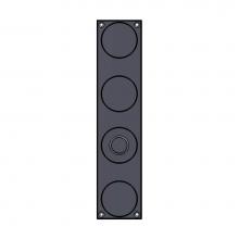 Sun Valley Bronze P-1711/P-F1711 - 2 1/2'' x 11 1/8'' Circles passage plate.