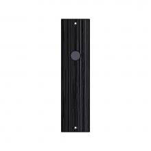 Sun Valley Bronze P-1910-8IML-TPC/P-F1910-8IML-TPC - 2 1/2'' x 10'' Corduroy interior mortise lock plate w/turn piece.