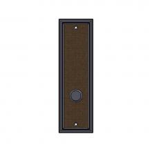 Sun Valley Bronze P-2410-8IML-ERC/P-F2410-8IML-ERC - 3'' x 10'' Ridge Burlap interior mortise lock plate w/emergency release cover.