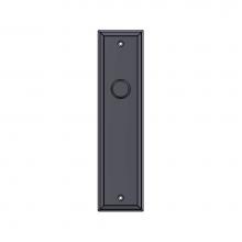 Sun Valley Bronze P-409MB/P-F409MB - 2 1/2'' x 10'' Bevel Edge mortise bolt passage plate.
