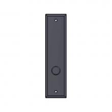 Sun Valley Bronze P-409ML - 2 1/2'' x 10'' Bevel Edge mortise lock passage plate.