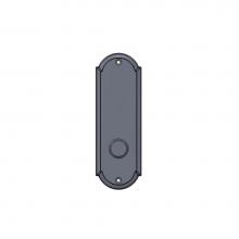 Sun Valley Bronze P-A406OH-IML-ERC/P-F-A406OH-IML-ERC - 2 1/2'' x 7 1/2'' Arch interior mortise lock plate w/emergency release cover.